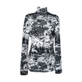 Victoria Beckham Forest Print Turtleneck Long-Sleeve Top – UK8