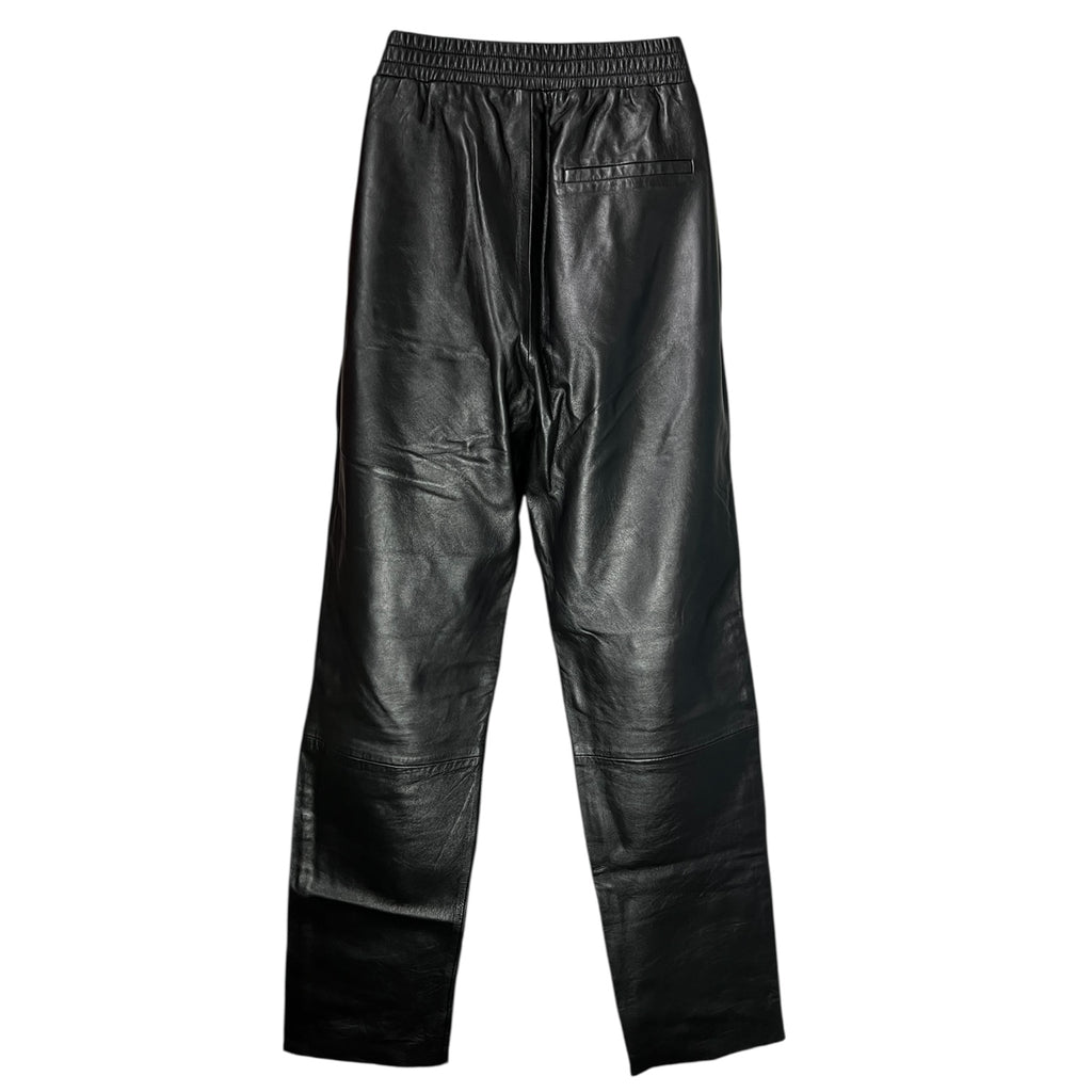 Maje Leather Tuxedo Stripe Jogger Pants – UK8 (Based on Measurements) – pre-loved