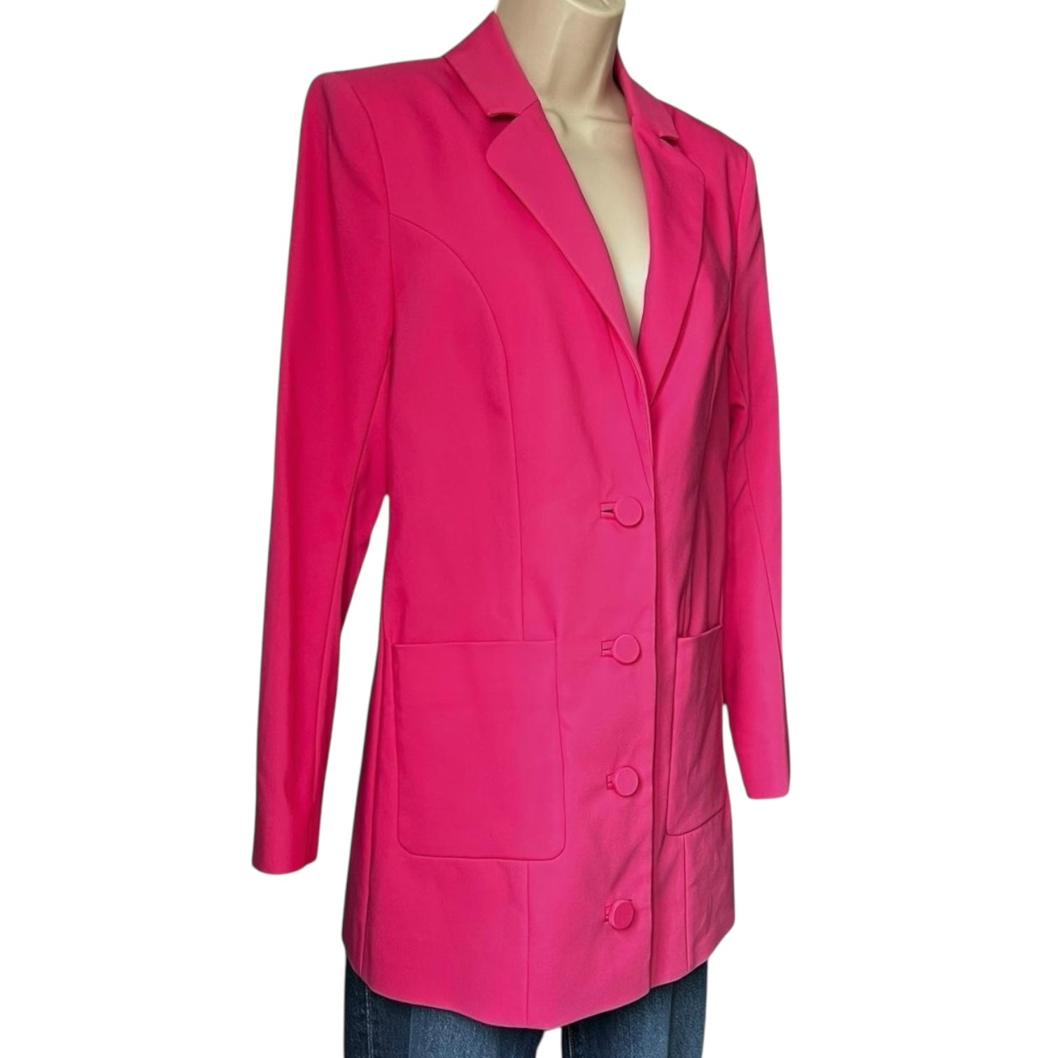 GRLFRND Jeane Tailored Cotton Suit Jacket Blazer – S
