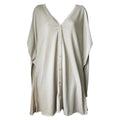 Maison Margiela Neutral Longline Relaxed Cardigan – Side Zip, M