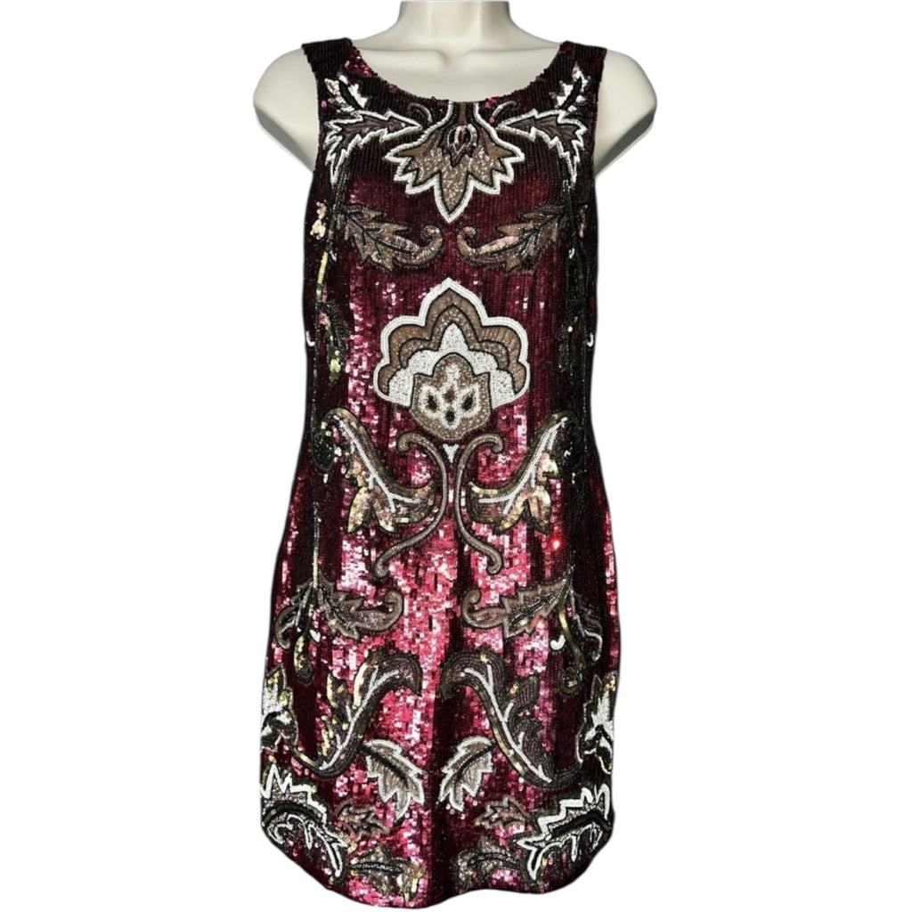 Needle & Thread Sheath Mini Dress – Gilded, UK10 – pre-loved