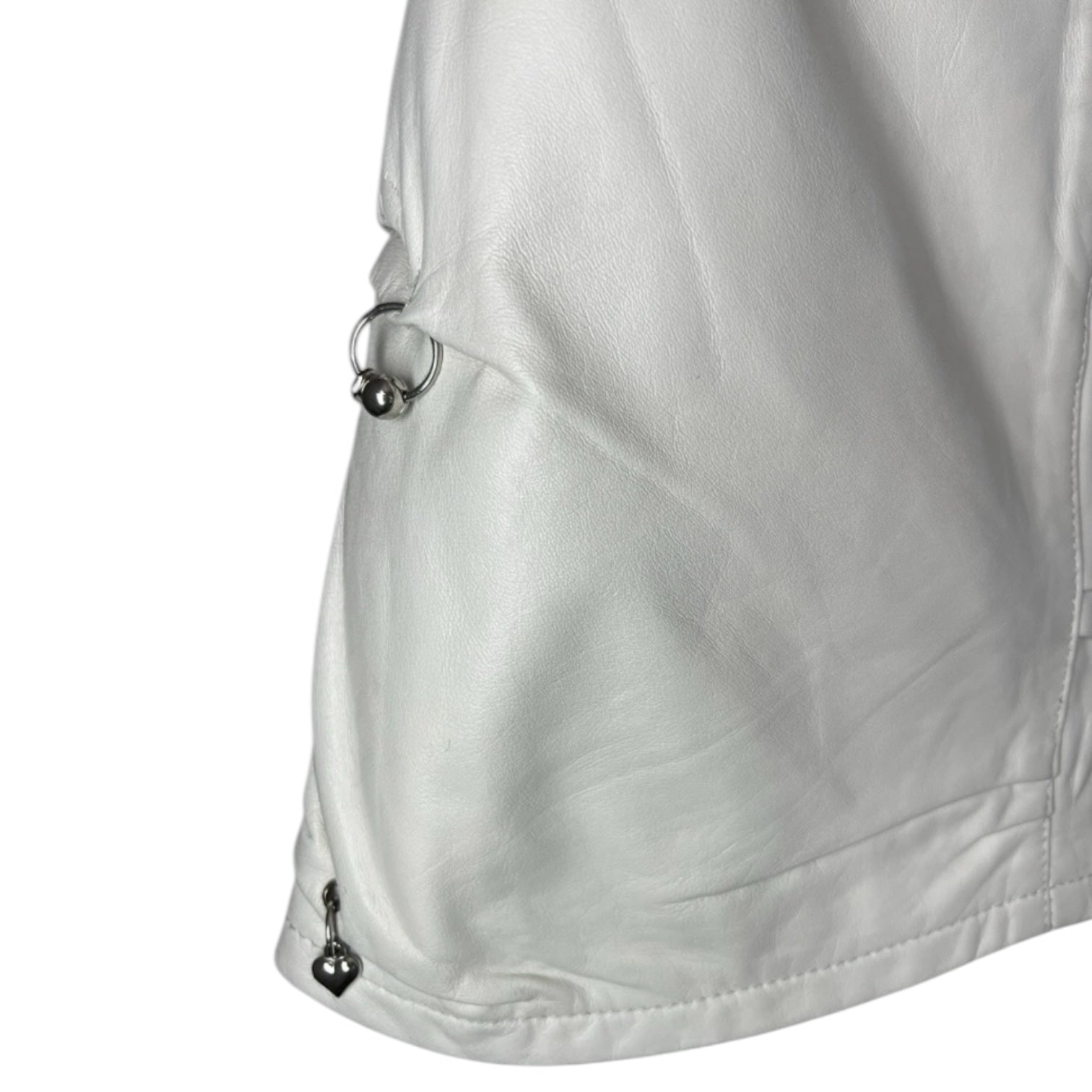 Vintage Moschino Leather Piercing Mini Skirt – UK10 – pre-loved