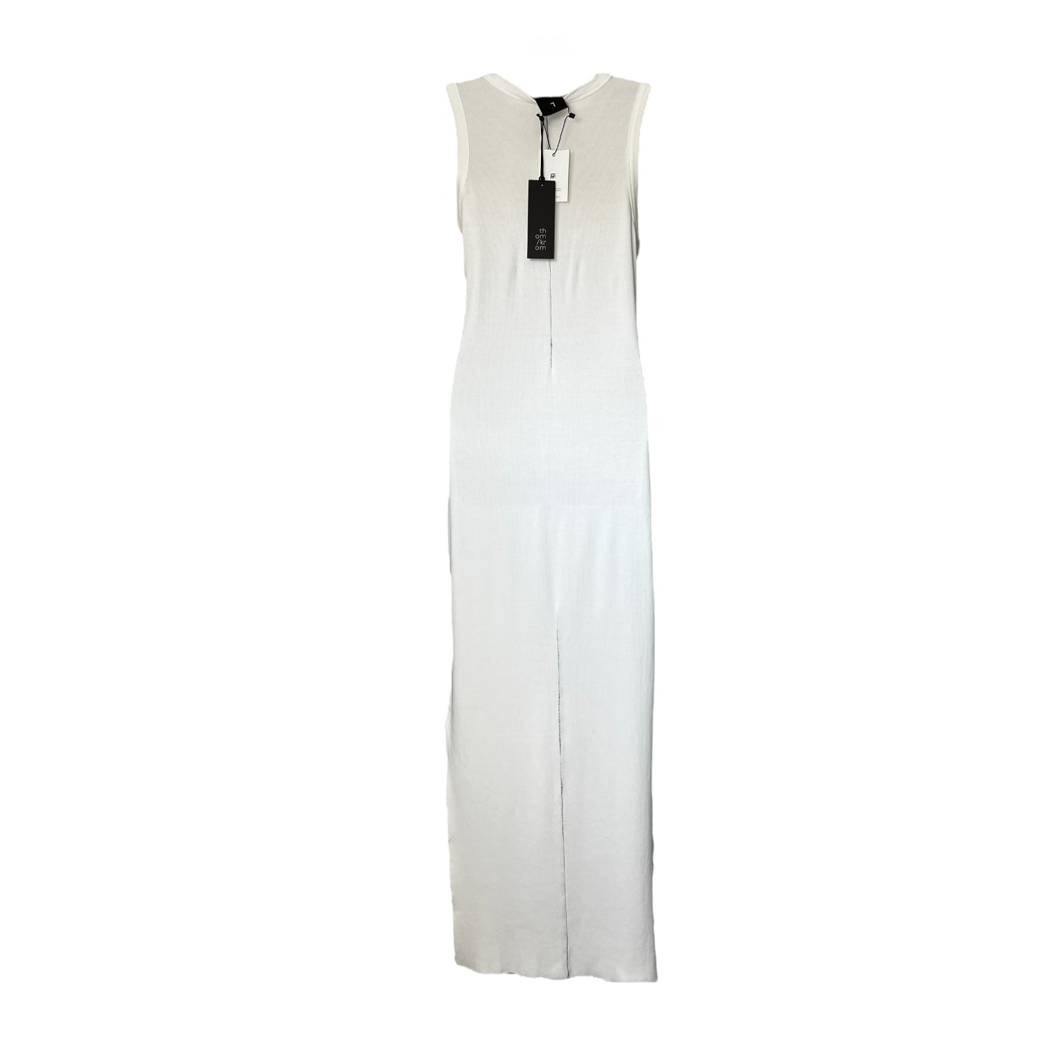 Thom Krom Ribbed Maxi Tank Dress – Off-White, L – pre-loved