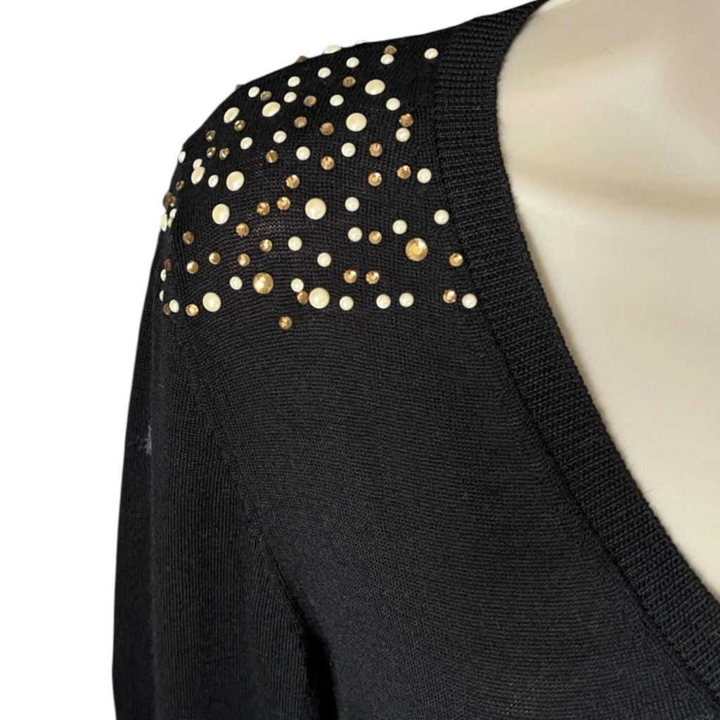 Vintage John Galliano Wool Knit Jumper Dress – Embellished, M – pre-loved