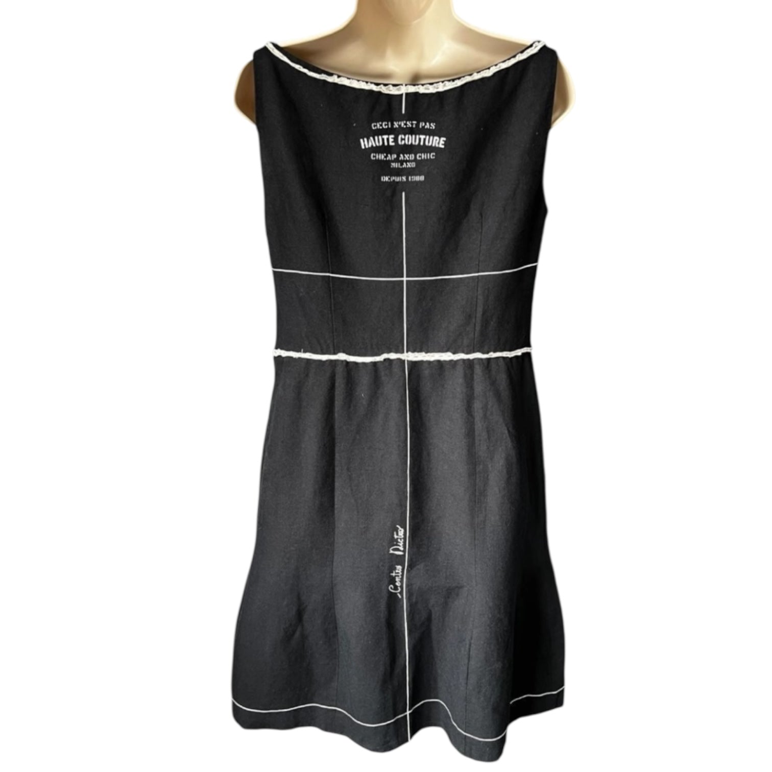 Vintage Moschino Sloper Linen Dress – IT44 (UK12) – pre-loved