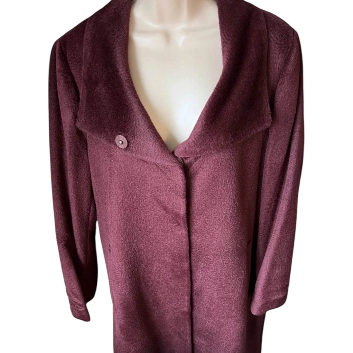 Eileen Fisher Baby Suri Alpaca Wool Sheared Coat – M – pre-loved