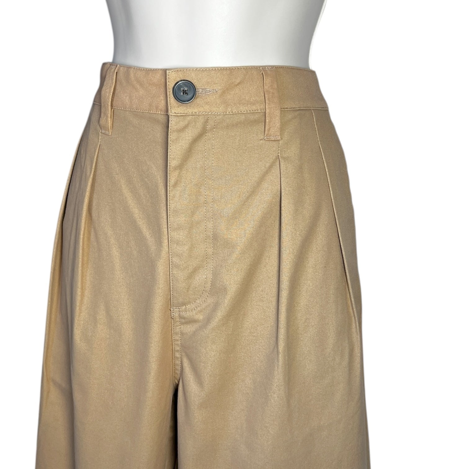 Mara Hoffman Monte Khaki Recycled Cotton Chino Trousers – US8 (UK12) – pre-loved