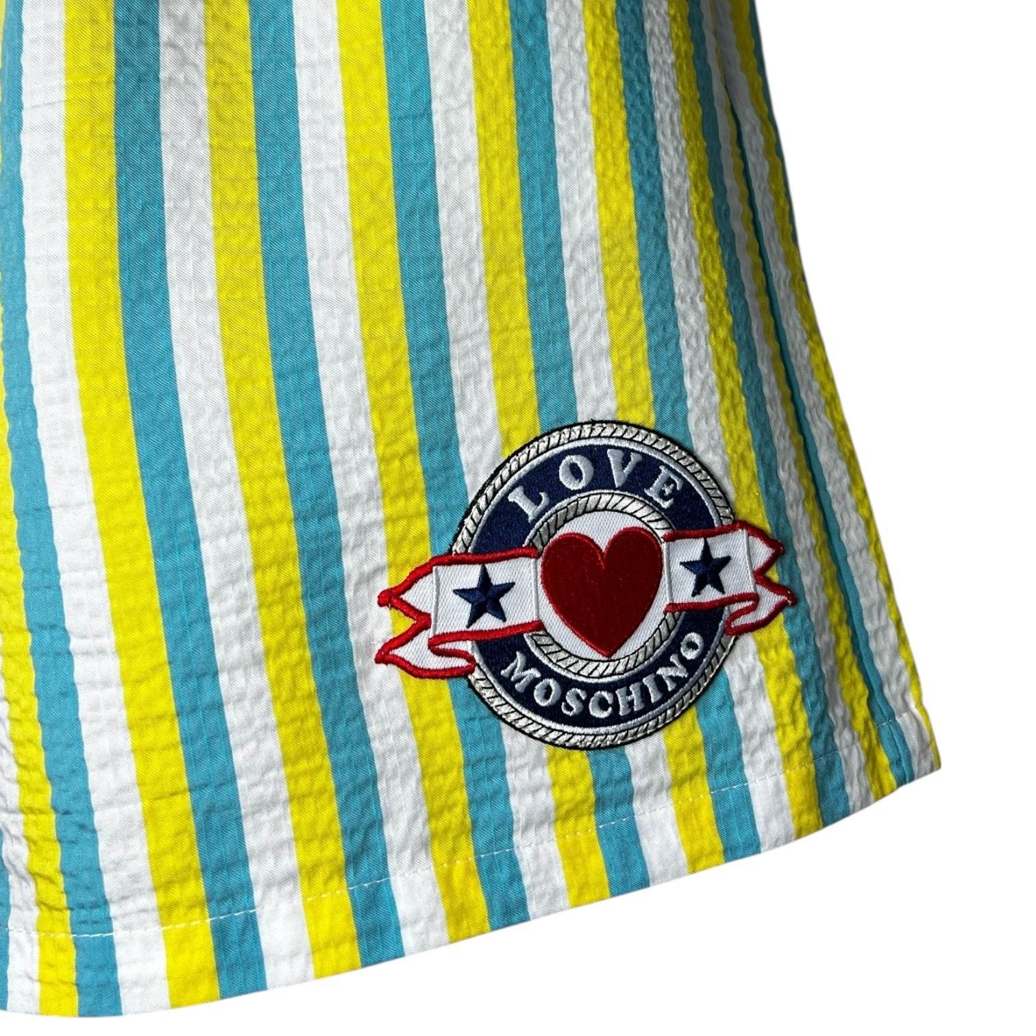 Love Moschino Striped Lyocell Boxer Shorts – IT40 (UK8) – pre-loved
