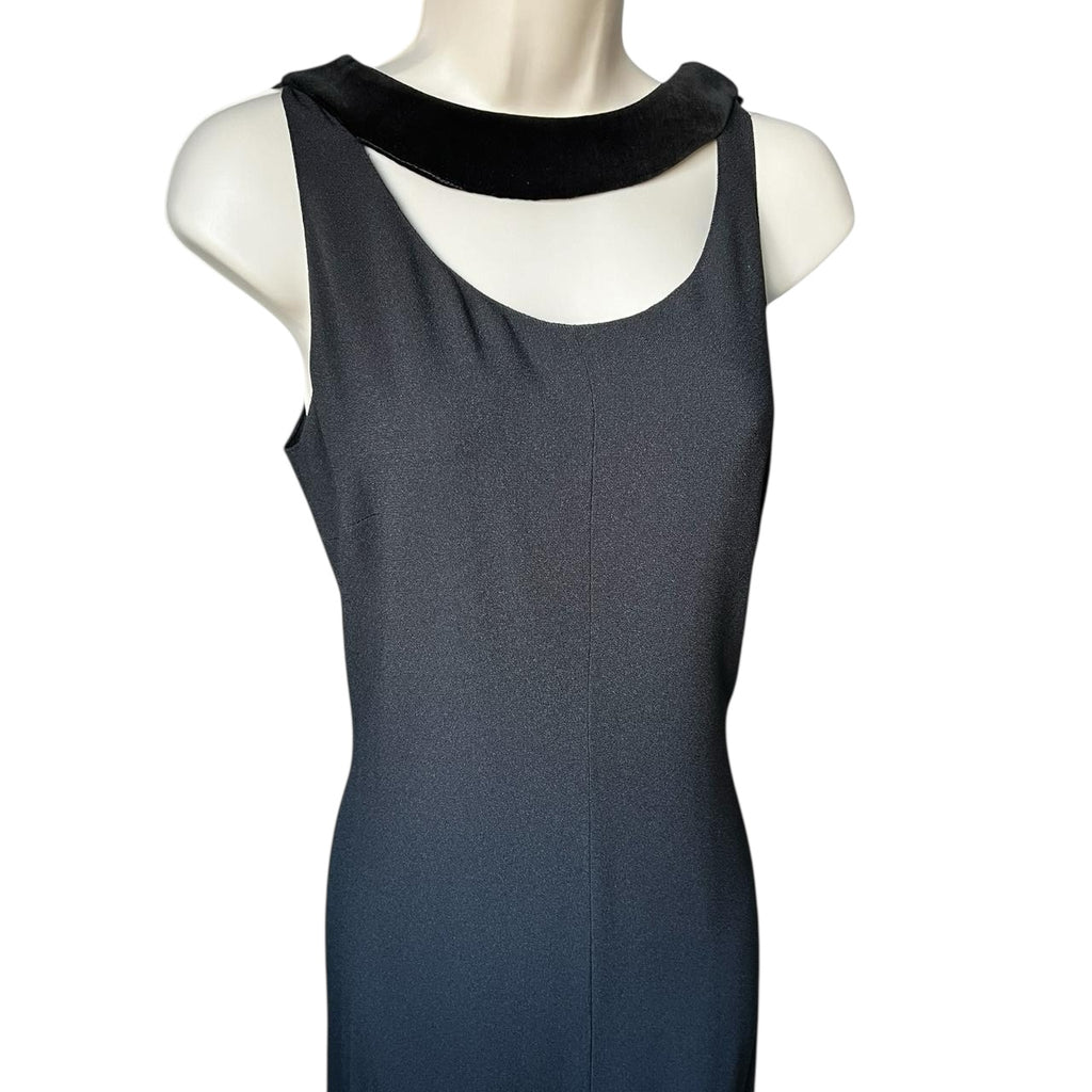 Vintage Prada Silk Velvet Choker Slip Mid-Length Dress – IT40 (UK8) – pre-loved