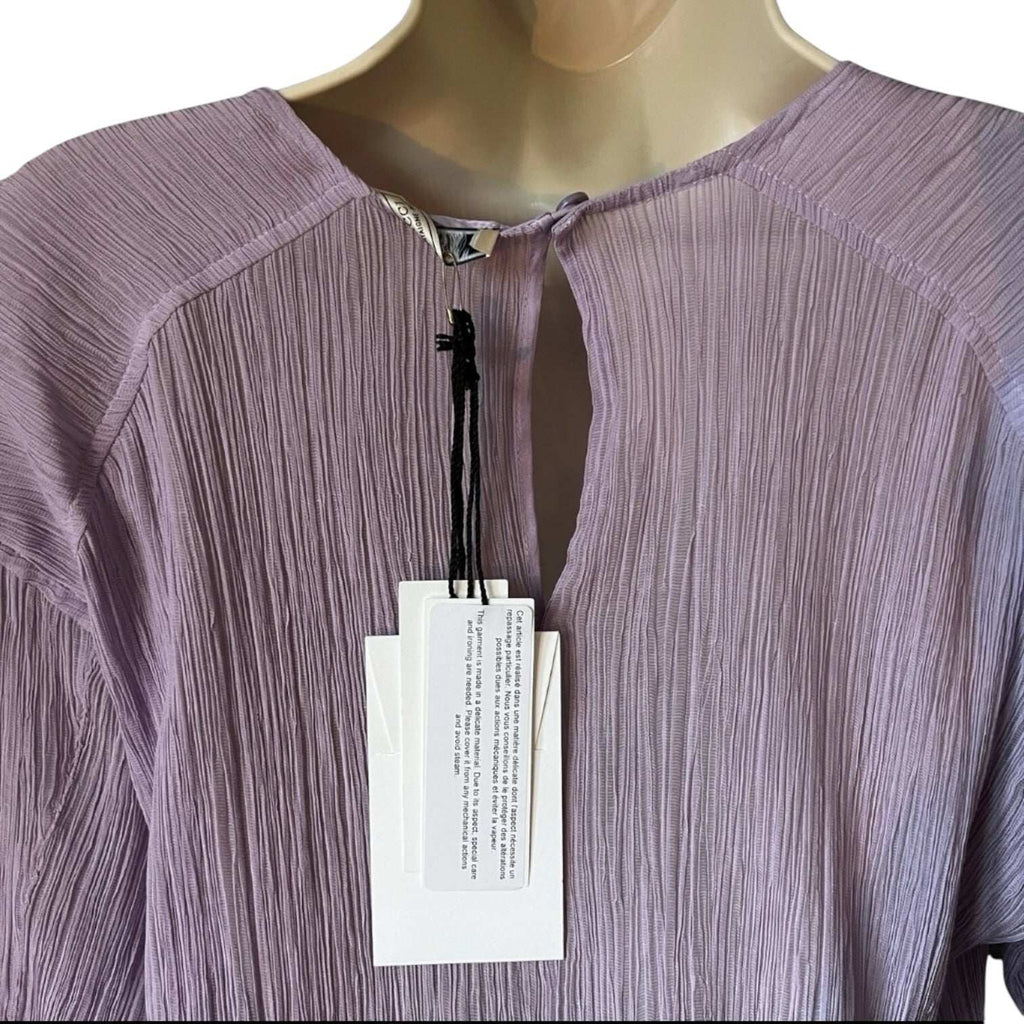 Nina Ricci Sheer Pleated Silk Top – FR36 – pre-loved