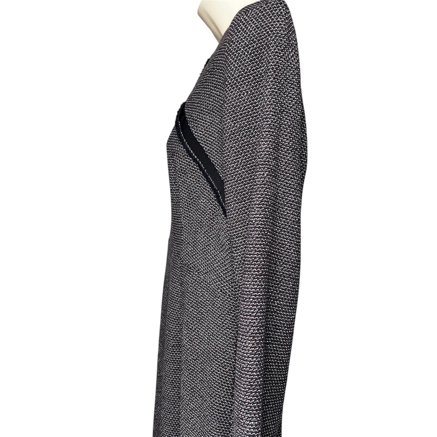 The Fold Tweed Cut-Out Midi Dress – UK14 – pre-loved