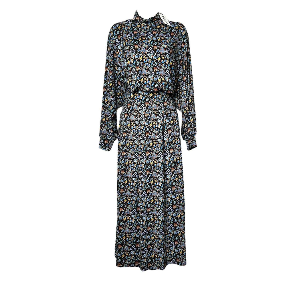 Rixo Marina Stretch Jersey Turtleneck Midi Dress – UK12 / M – pre-loved