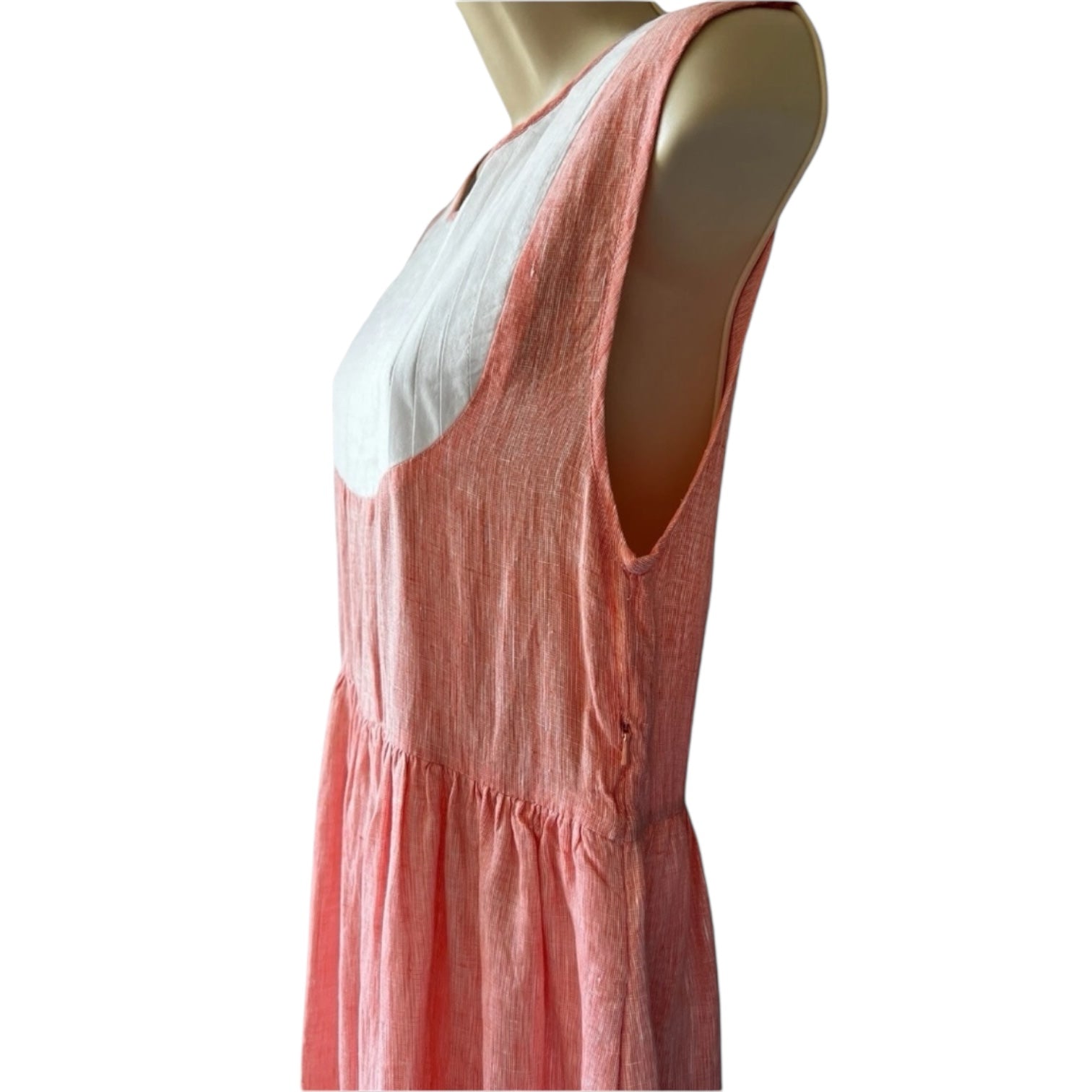 Seraphina Capri Linen Bib Midi Dress – S – pre-loved
