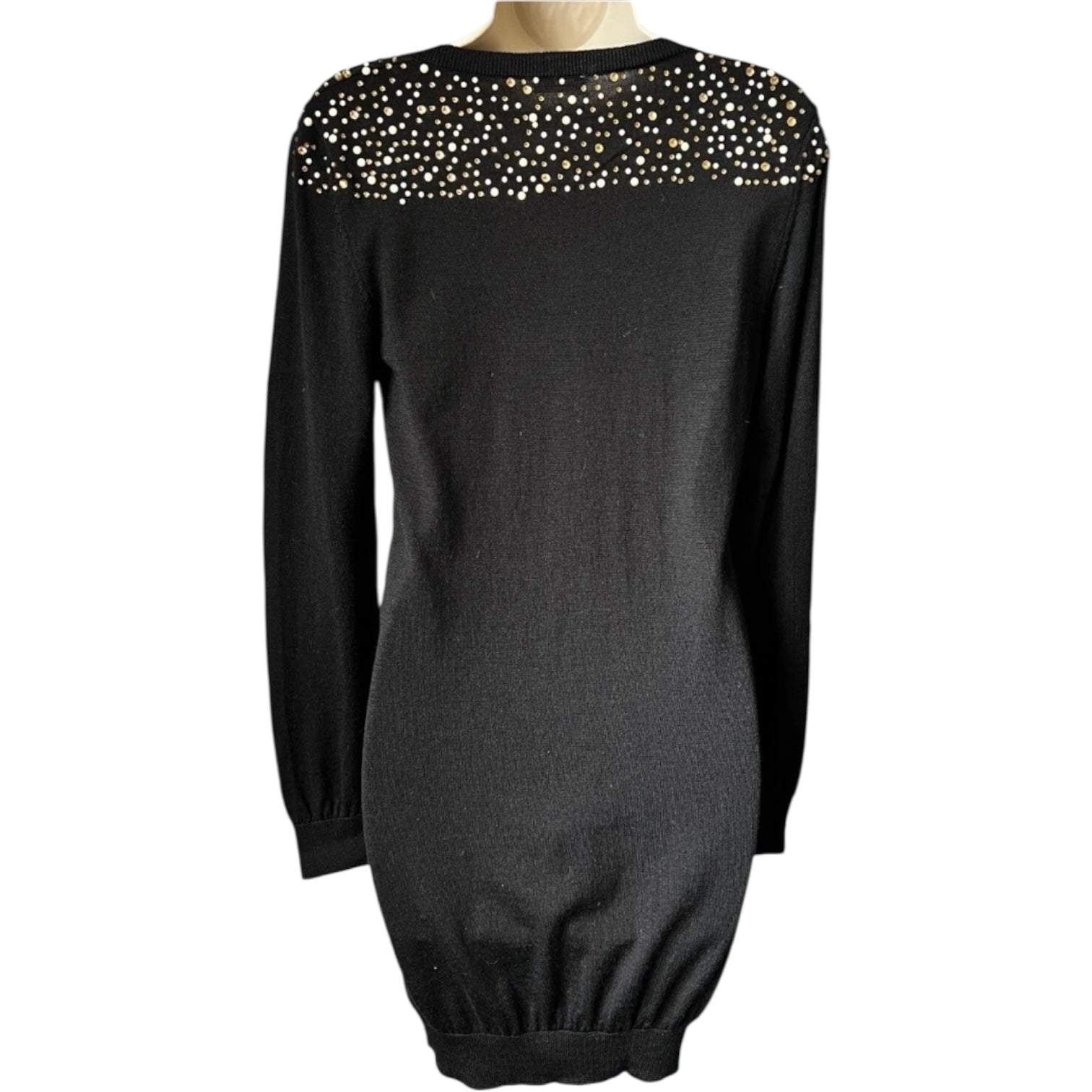 Vintage John Galliano Wool Knit Jumper Dress – Embellished, M – pre-loved