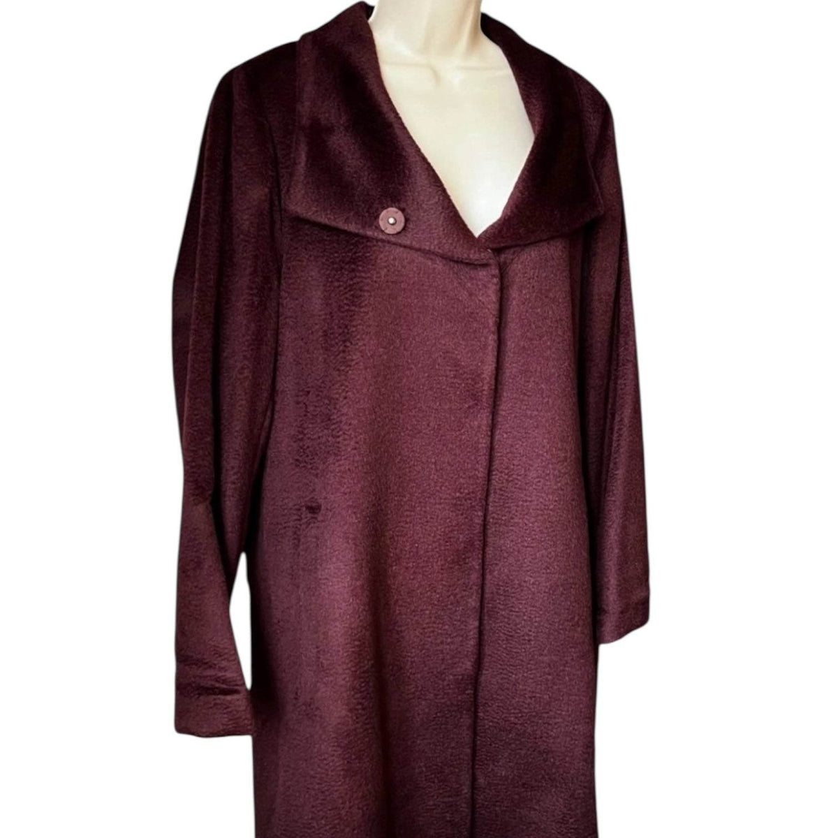 Eileen Fisher Baby Suri Alpaca Wool Sheared Coat – M – pre-loved