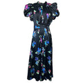 Rotate Birger Christensen Puff Sleeve Satin Midi Dress – DE38 – pre-loved