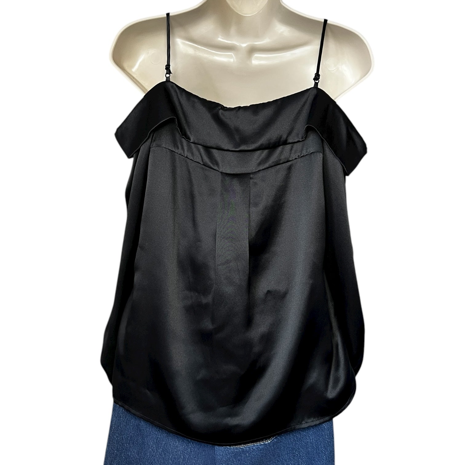 Jonathan Simkhai Caylee Silk Lace Plissé Off-Shoulder Blouse – XS