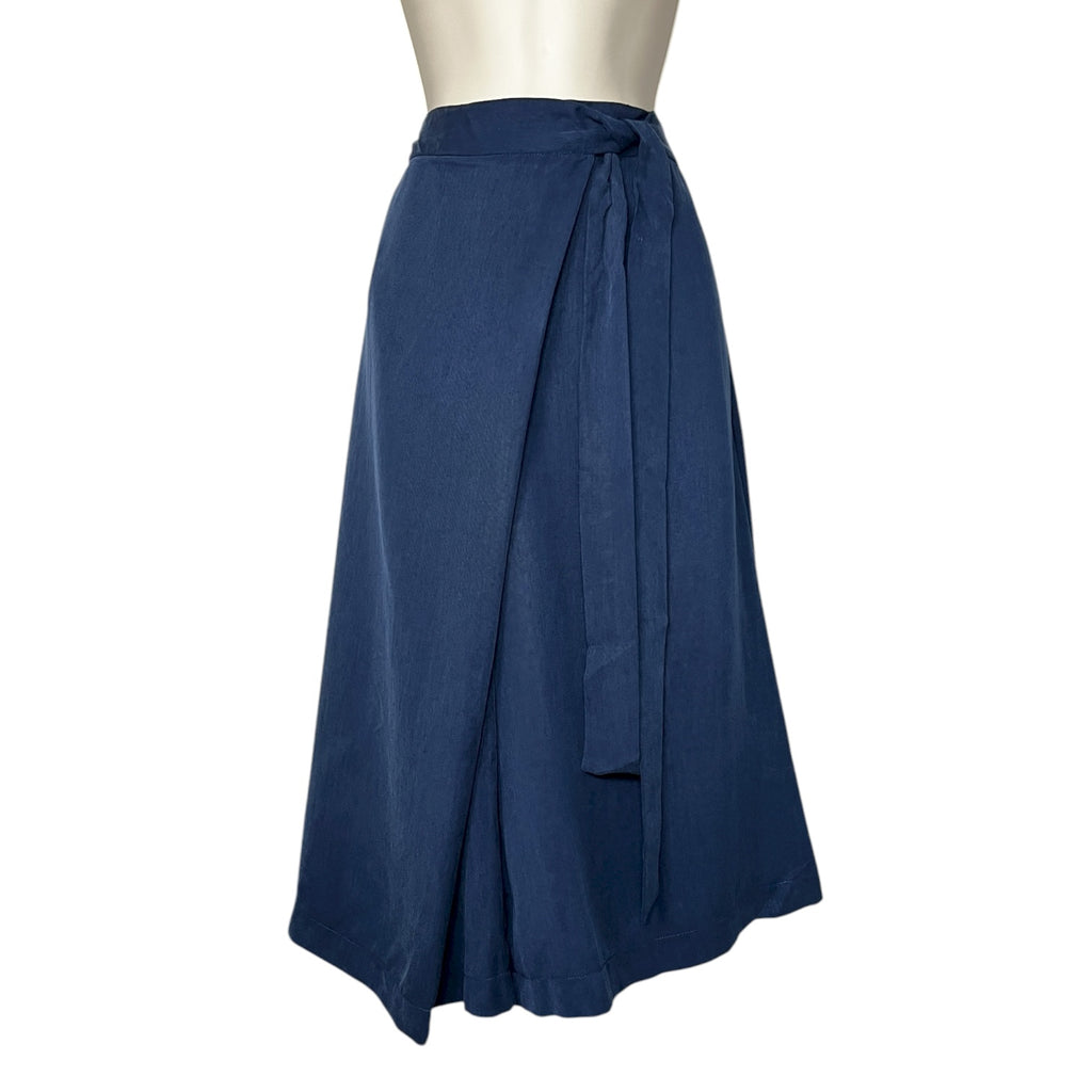 Kobi Halperin Capri Wide-Leg Wrap Shorts – High-Rise Long Culottes, US8 (UK12)