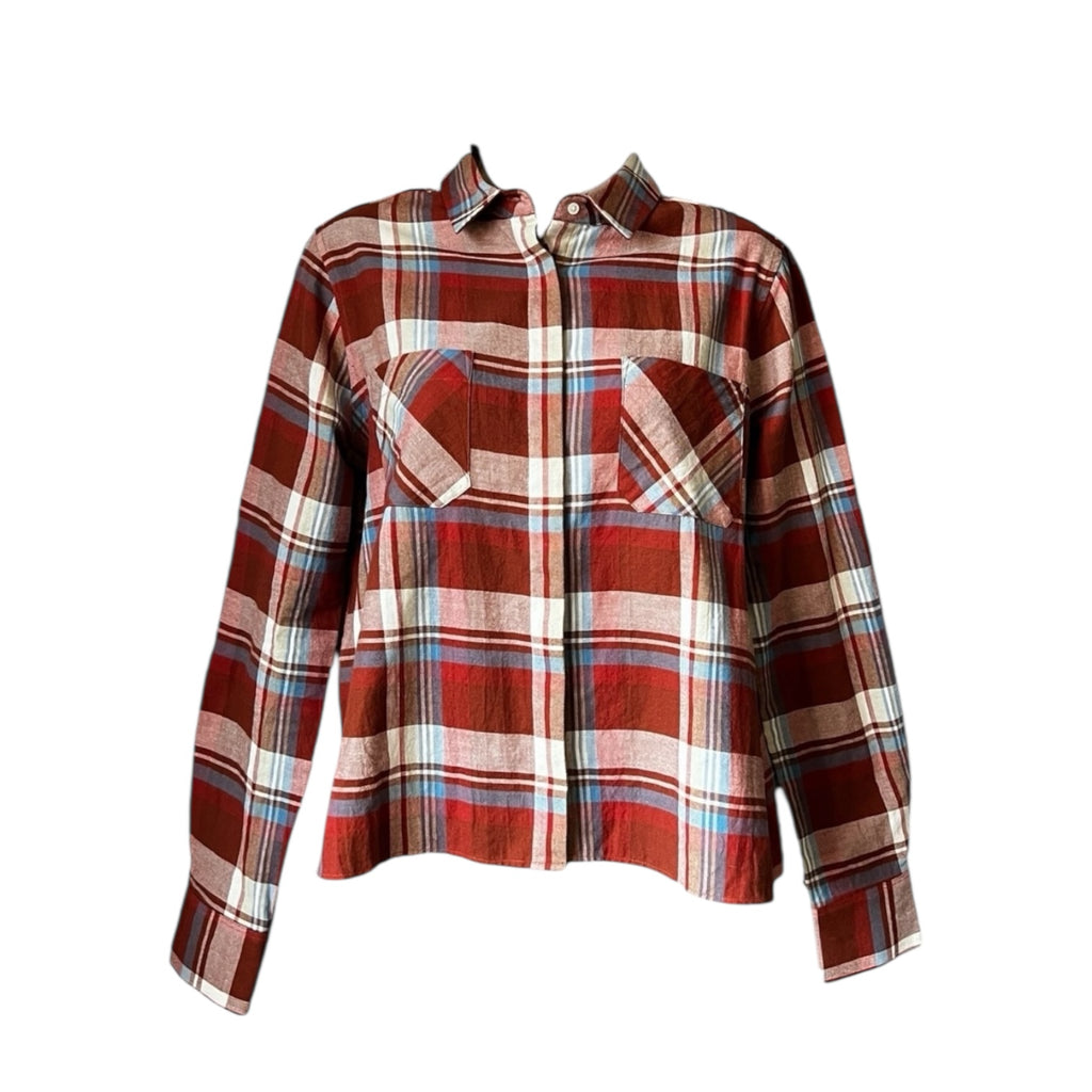 Chloé Stora Flannel Plaid Cropped Shirt – FR36 / UK8 – pre-loved