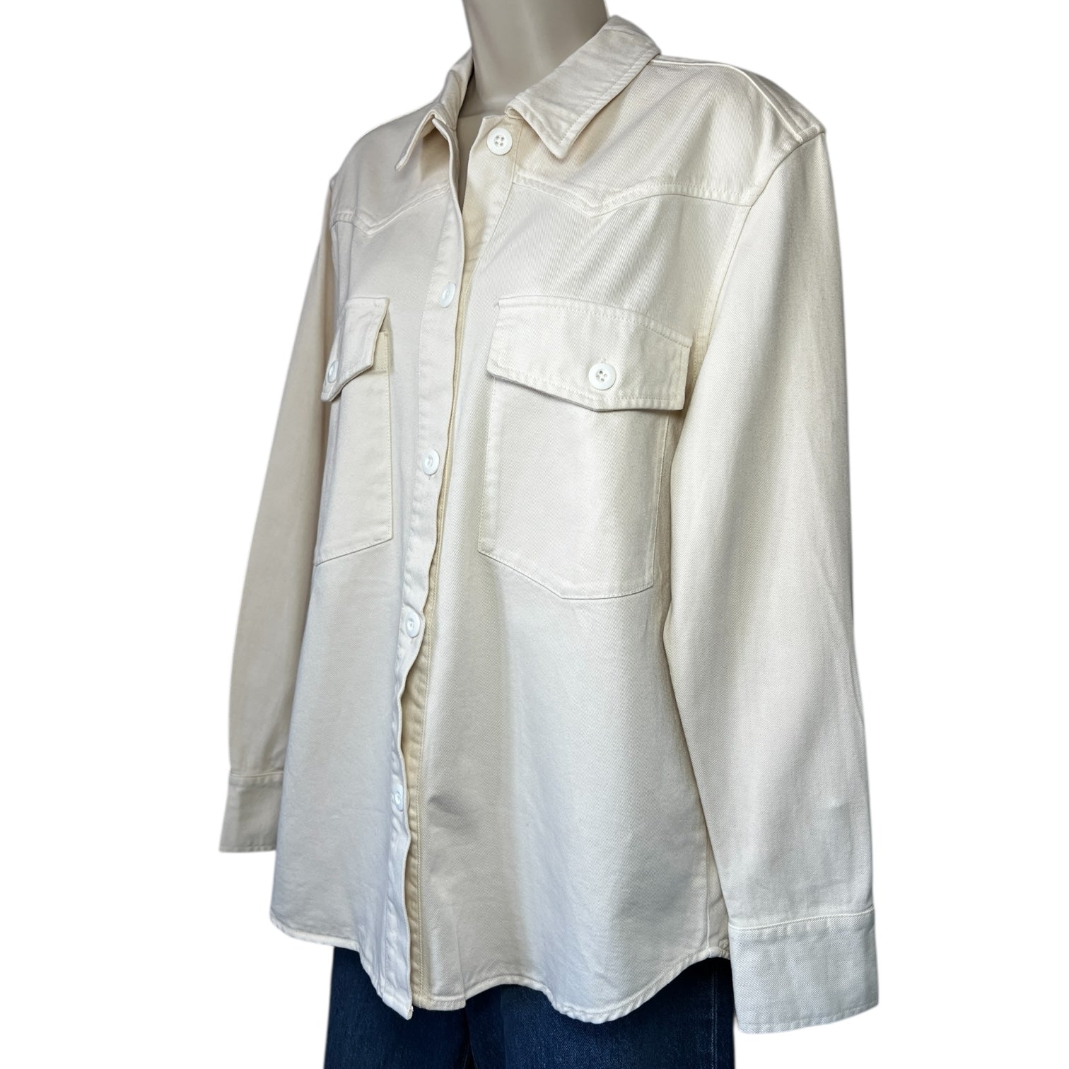 Rails August Western Twill Denim Shirt Jacket – M – pre-loved