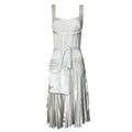 Victoria Beckham Silk Velvet Bustier Midi Dress – UK10 – pre-loved
