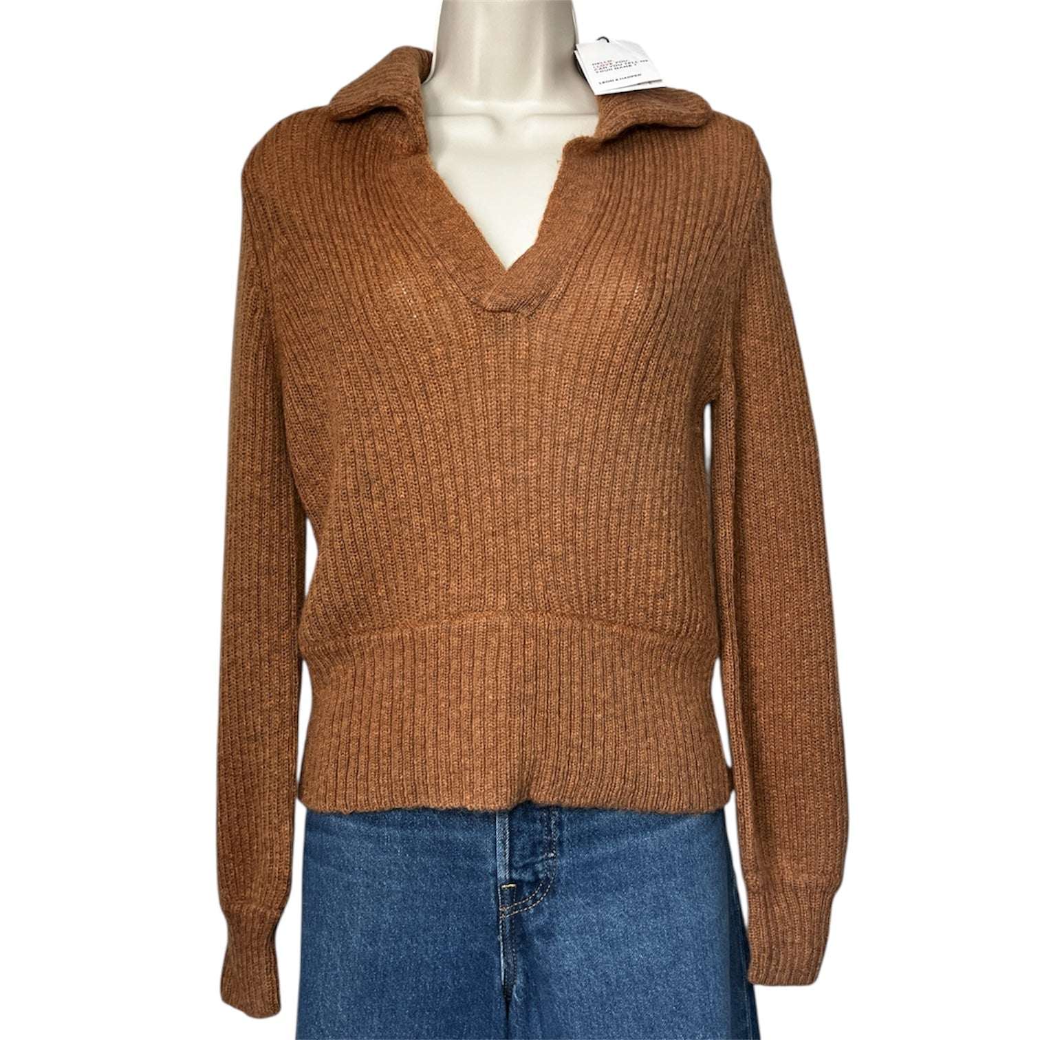 Leon & Harper Mohair Wool Blend Cropped Sweater – XS