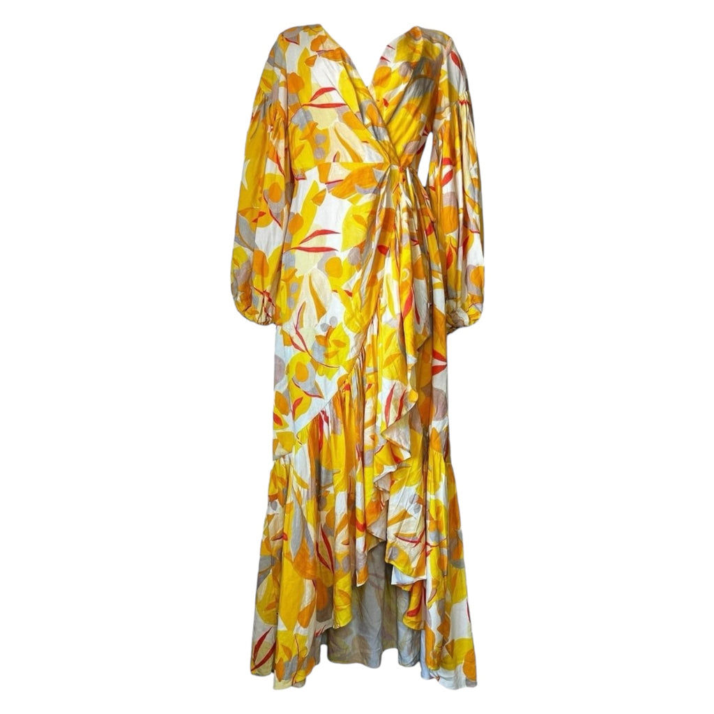 Acler Gallion Linen Wrap Maxi Dress – UK8 – pre-loved