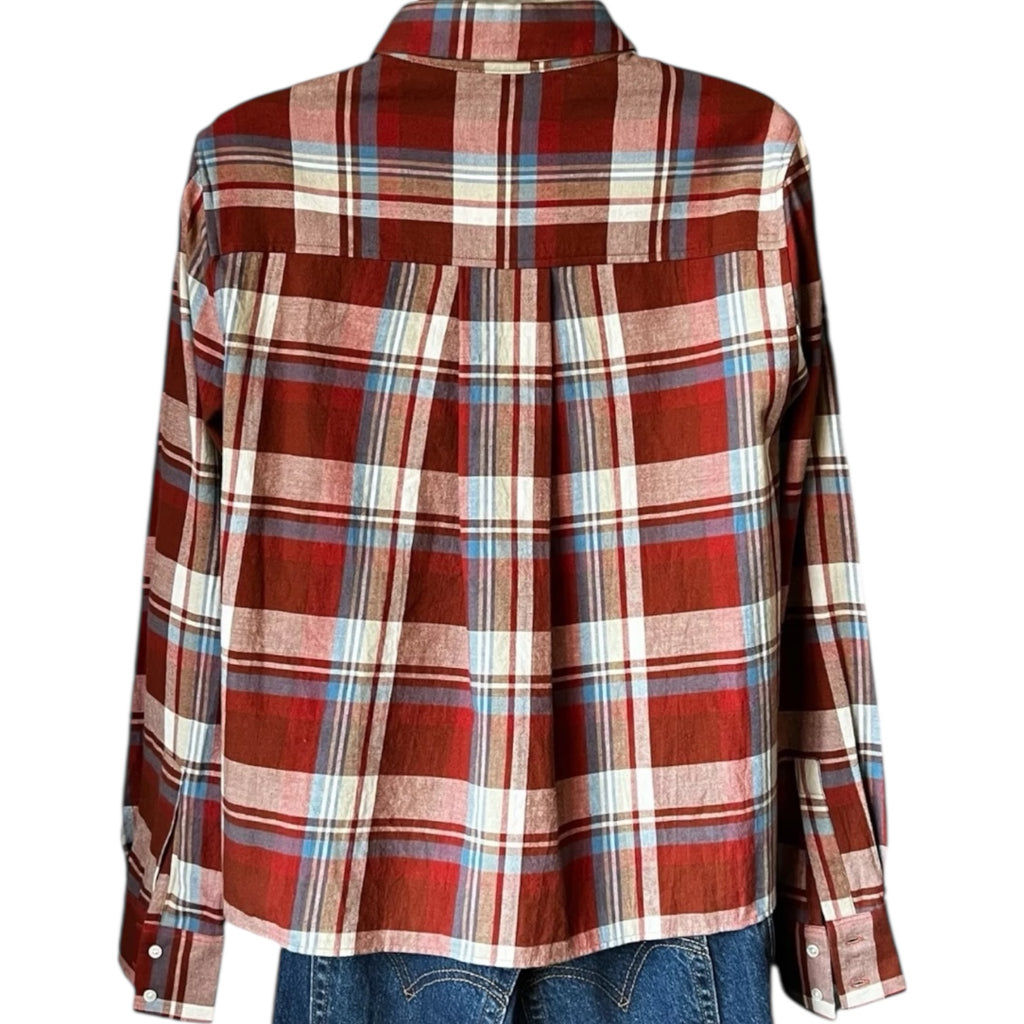 Chloé Stora Flannel Plaid Cropped Shirt – FR36 / UK8 – pre-loved