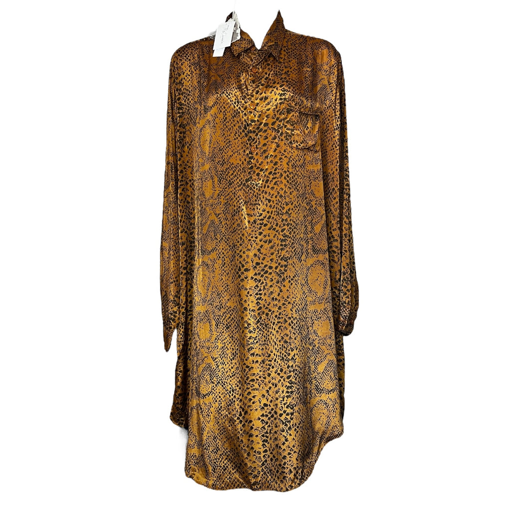 Mes Demoiselles Snake Print Kaftan Shirt Dress – FR38
