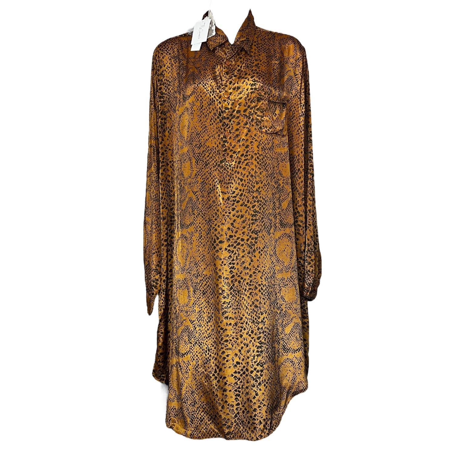 Mes Demoiselles Snake Print Kaftan Shirt Dress – FR38