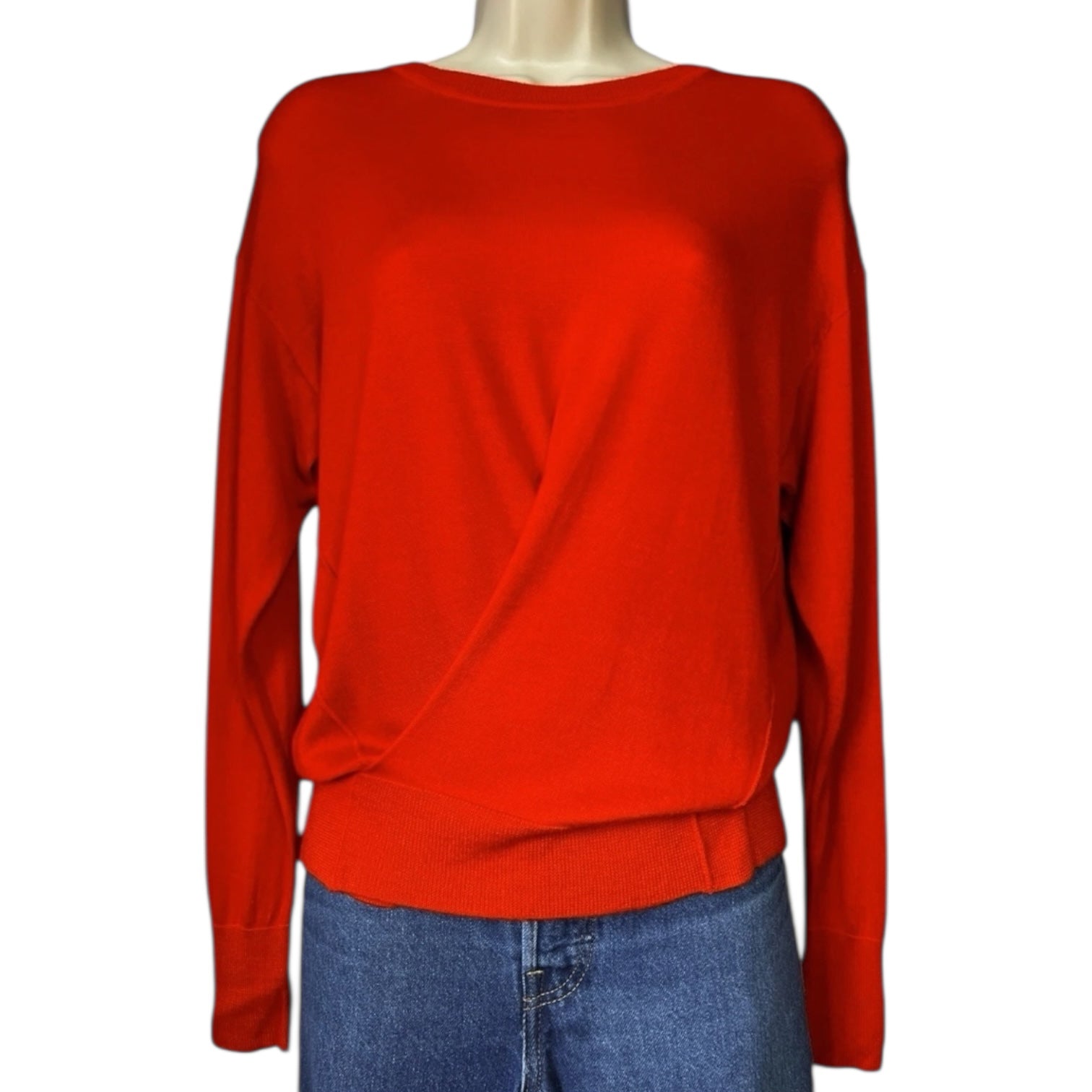 Isabel Marant Cashmere Silk Knit Jumper – Faux Wrap Sweater, FR36 – pre-loved