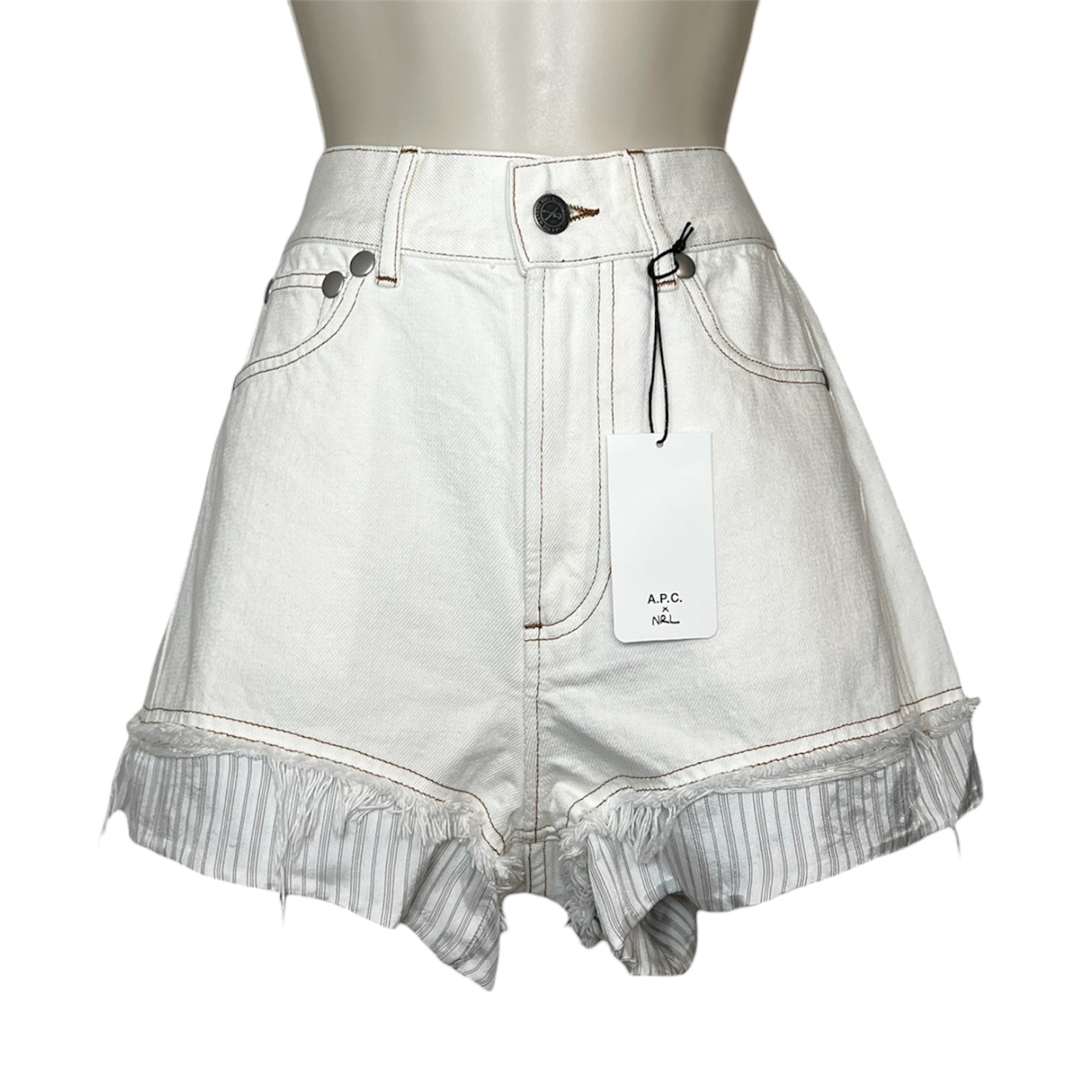 A.P.C. x Natacha Ramsay-Levi Denim Mini Shorts – FR38 (UK10) – pre-loved