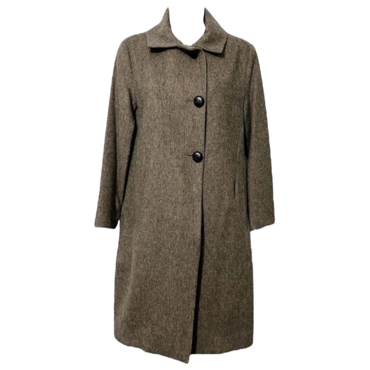 Katherine Hooker Wool Cocoon Coat – Harris Tweed, XS – pre-loved