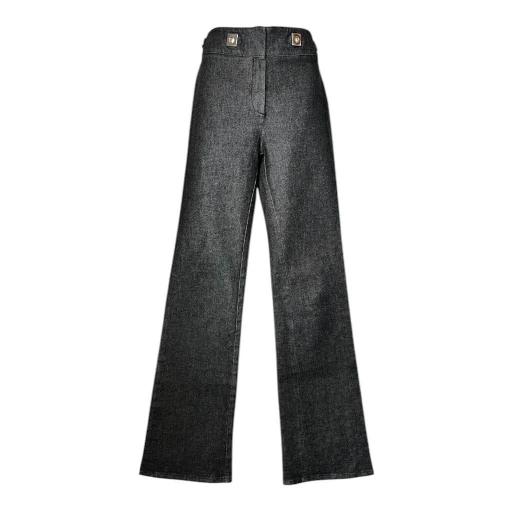 Vintage Fendi High Rise Logo Cut-Out Bootcut Jeans – 30 – pre-loved