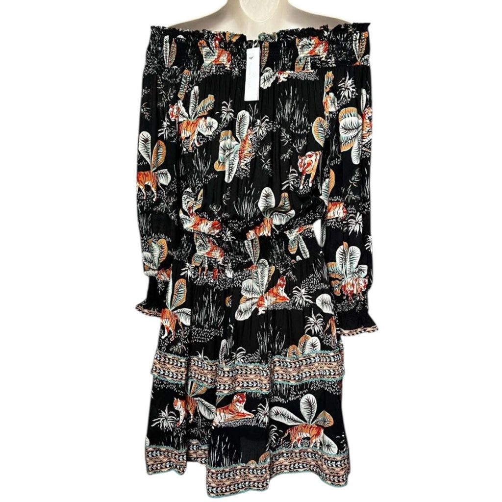 Poupette St Barth Off-Shoulder Mini Dress – XS – pre-loved