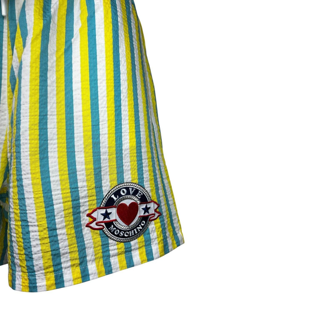 Love Moschino Striped Lyocell Boxer Shorts – IT40 (UK8) – pre-loved