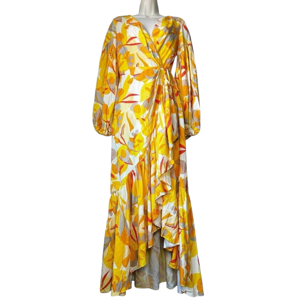 Acler Gallion Linen Wrap Maxi Dress – UK8 – pre-loved