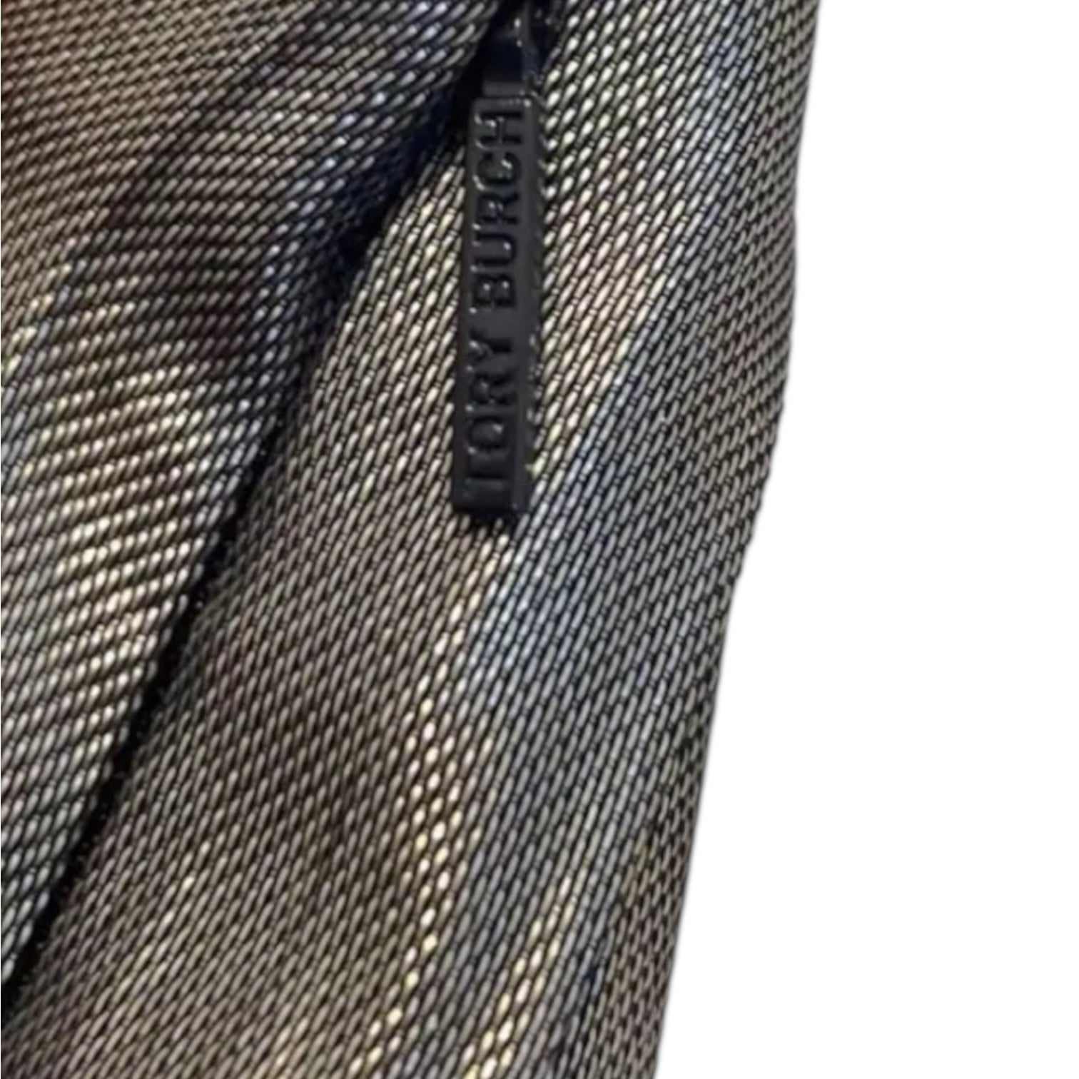 Tory Burch Pleated Silk Mini Skirt – Metallic, US10 – pre-loved