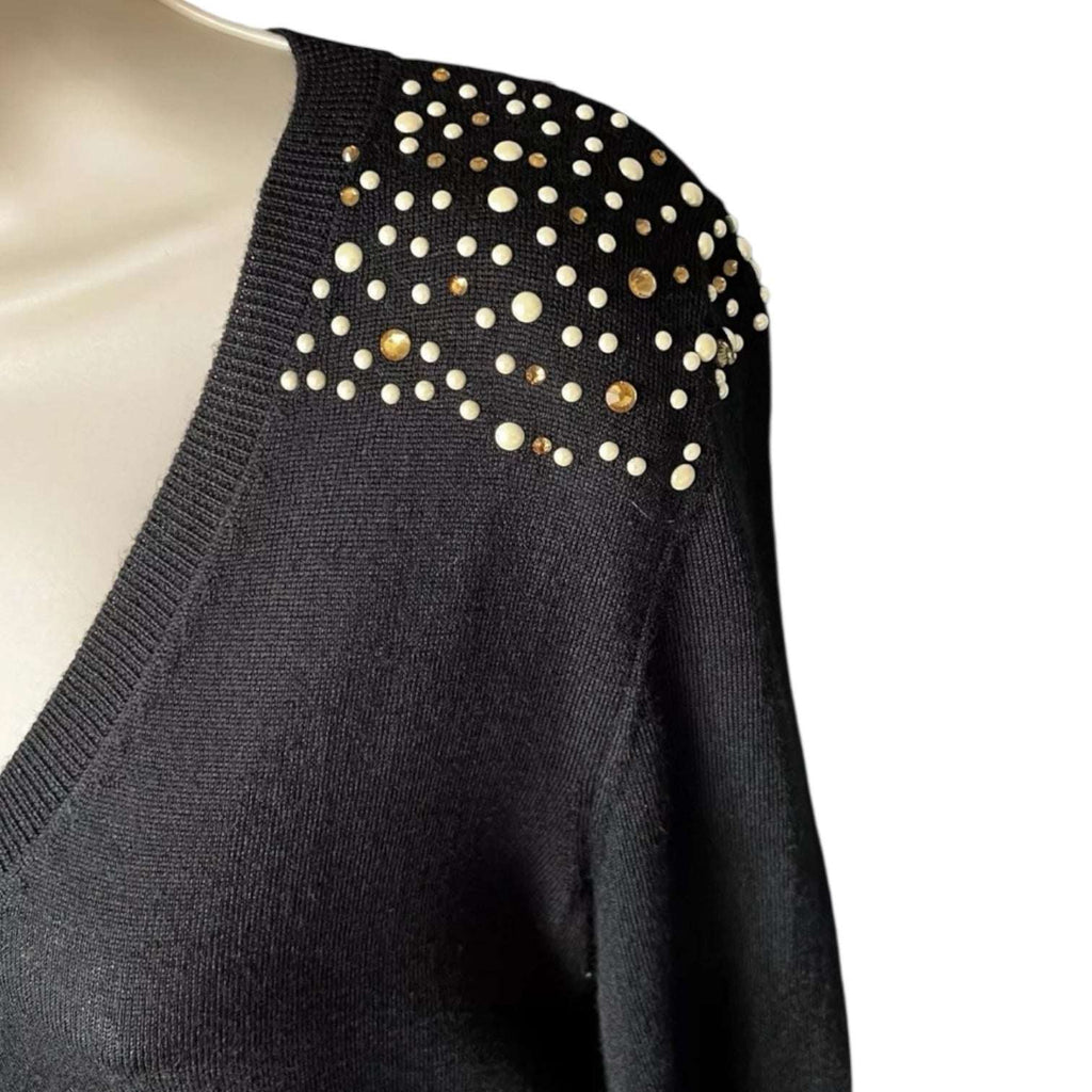 Vintage John Galliano Wool Knit Jumper Dress – Embellished, M – pre-loved