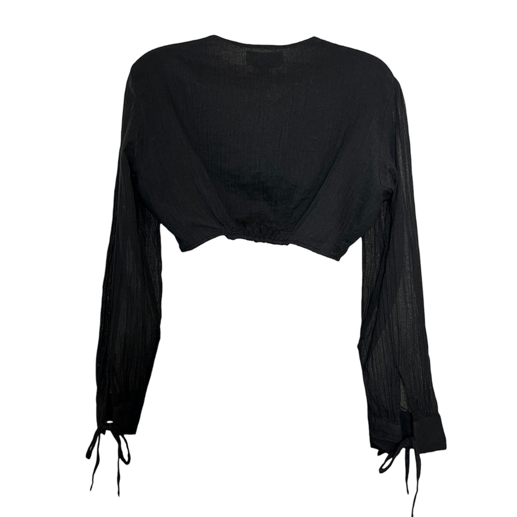 Antik Batik Cotton Muslin Ring Crop Top – M – pre-loved