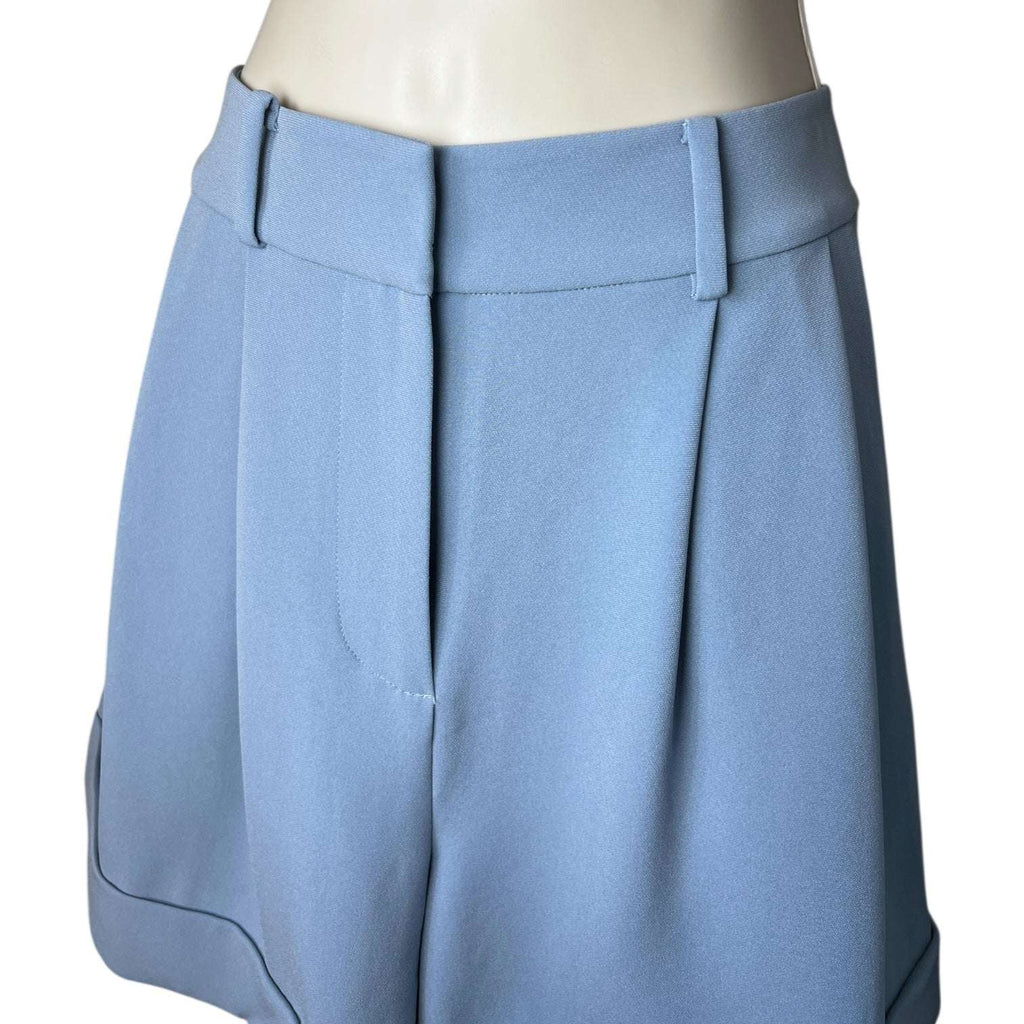 Diane Von Furstenberg High Waisted Crepe Pleated Classic Shorts - US4 (UK8)