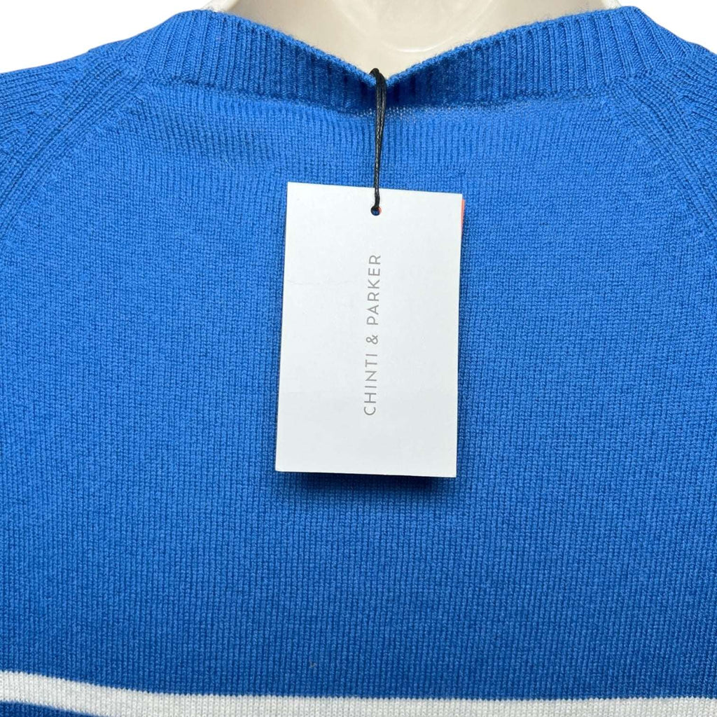 Chinti & Parker Increasing Stripe Wool-Cashmere Sweater – M