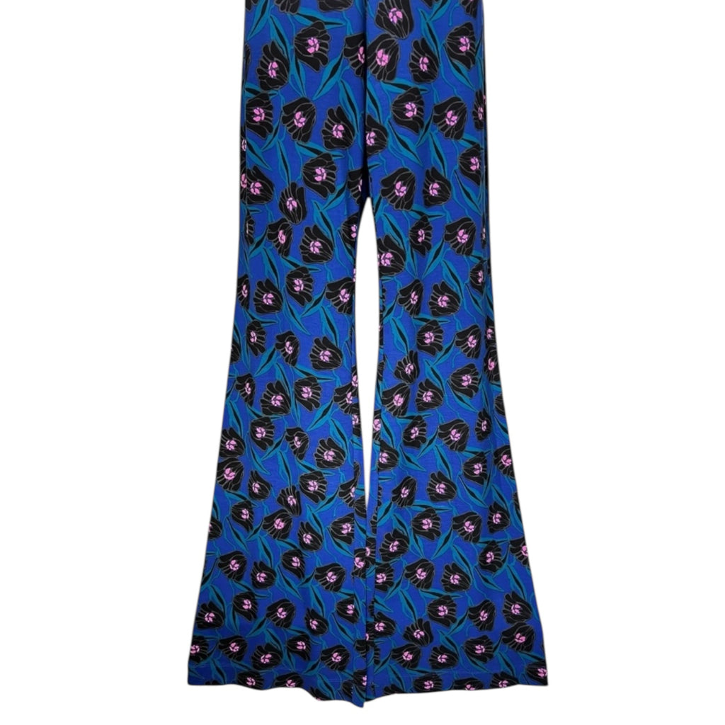 Diane Von Furstenberg Brooklyn Fortune Vine Jersey Flared Pants – US8 (UK12) – pre-loved