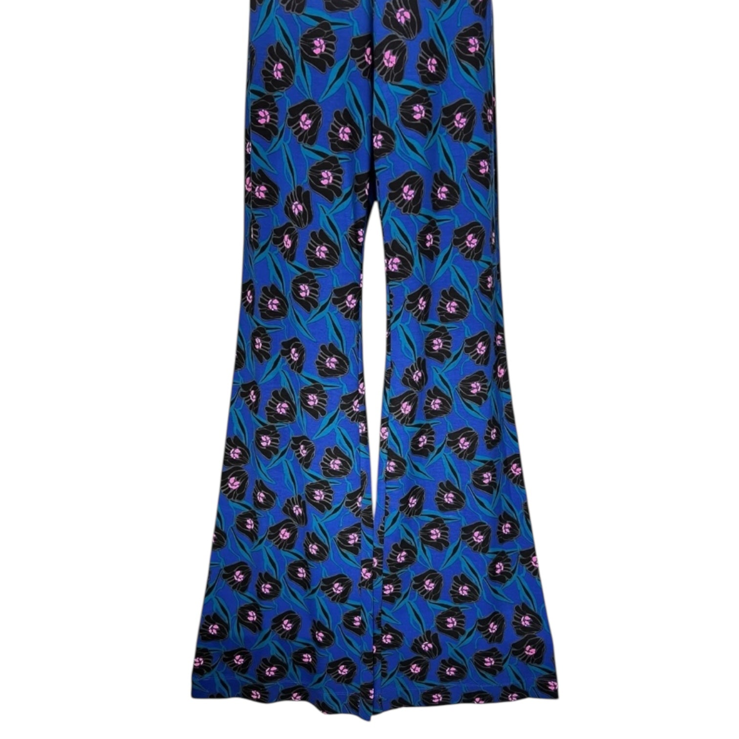 Diane Von Furstenberg Brooklyn Fortune Vine Jersey Flared Pants – US8 (UK12) – pre-loved