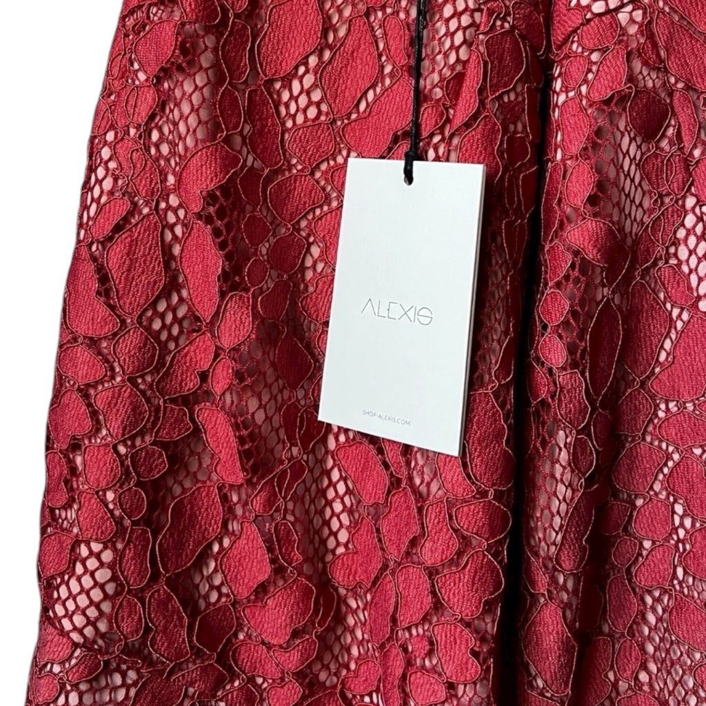 Alexis Asymmetrical Lace Mini Skirt – M – pre-loved