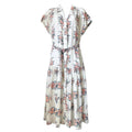 Veronica Beard Silk Floral Belted Midi Shirt Dress – US6 (UK10)