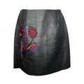 Sandro Embroidered Real Leather Mini Skirt – Sz 2 (UK10) – pre-loved