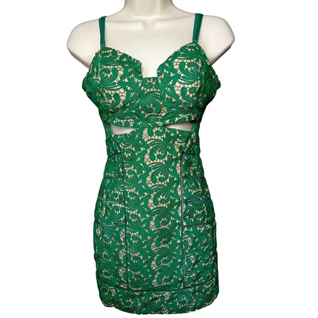 Self-Portrait Guipure Lace Mini Dress – UK 10 – pre-loved